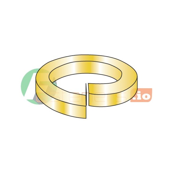Newport Fasteners Split Lock Washer, For Screw Size 9/16 in Steel, Zinc Yellow Finish, 300 PK 293625 - main